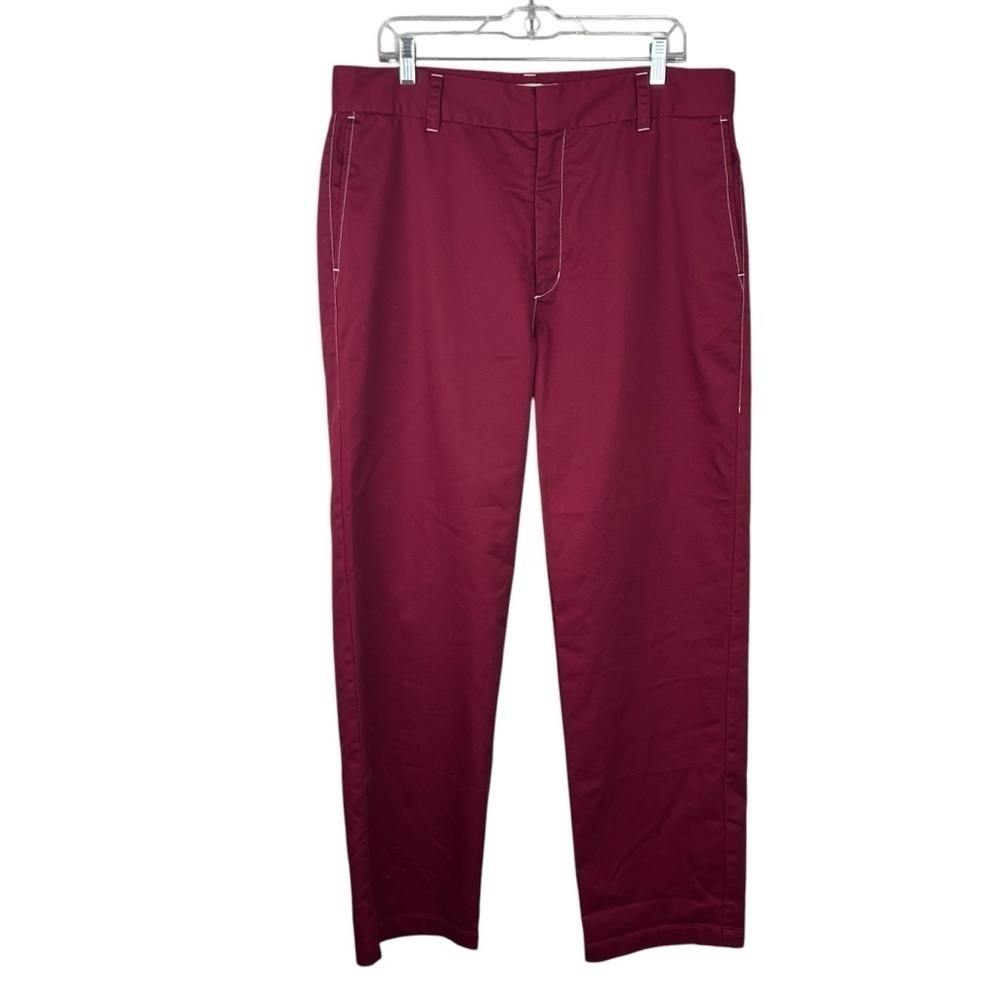 Metalwood Studio Contrast Stitch Chino Pants
